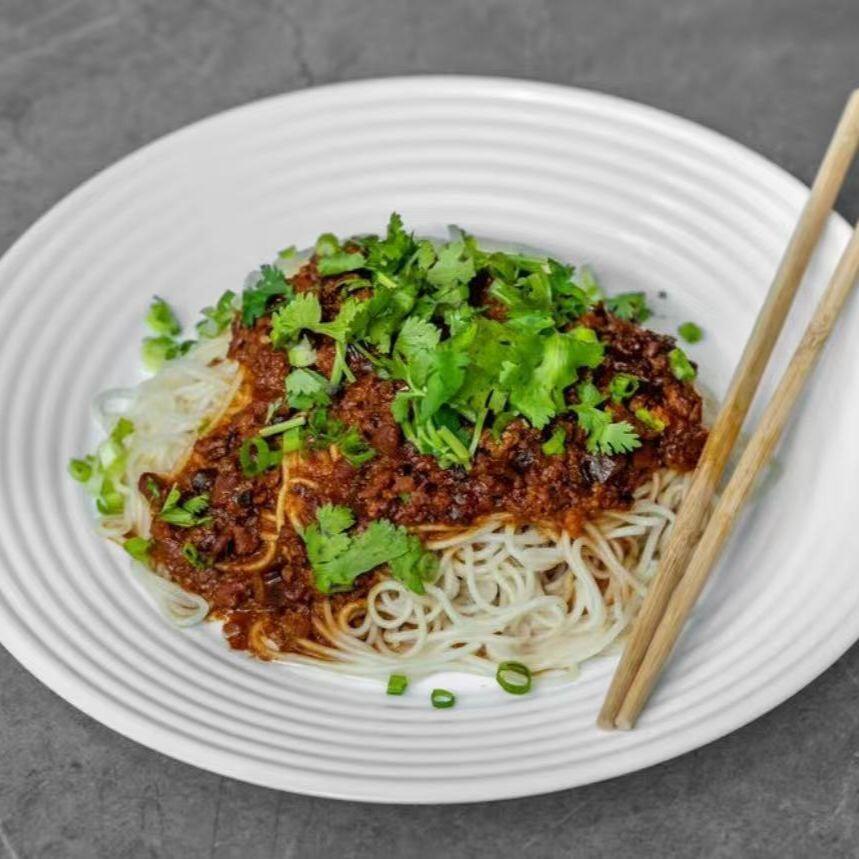 Ground Beef w. Bean Sauce Noodle